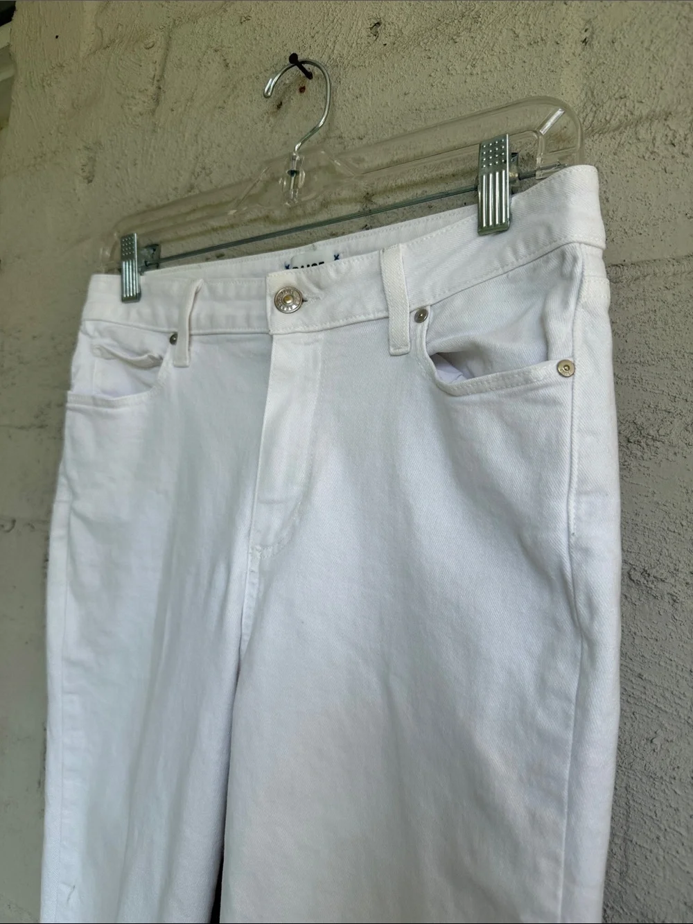 Paige High Rise Laurel Canyon Bootcut Crisp White Jeans Waist 28 - Picture 5 of 14